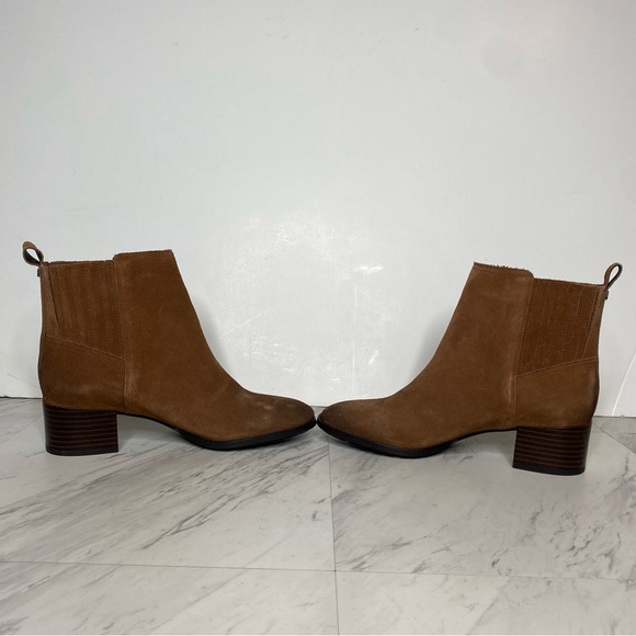 New! Sam Edelman Kaiti Brown Suede Heeled Bootie 7M - Picture 5 of 16